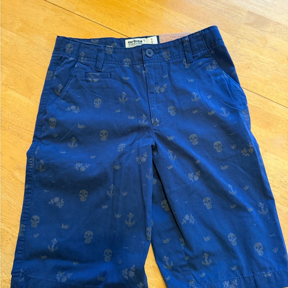 urban pipeline Navy Skull & Anchor Shorts